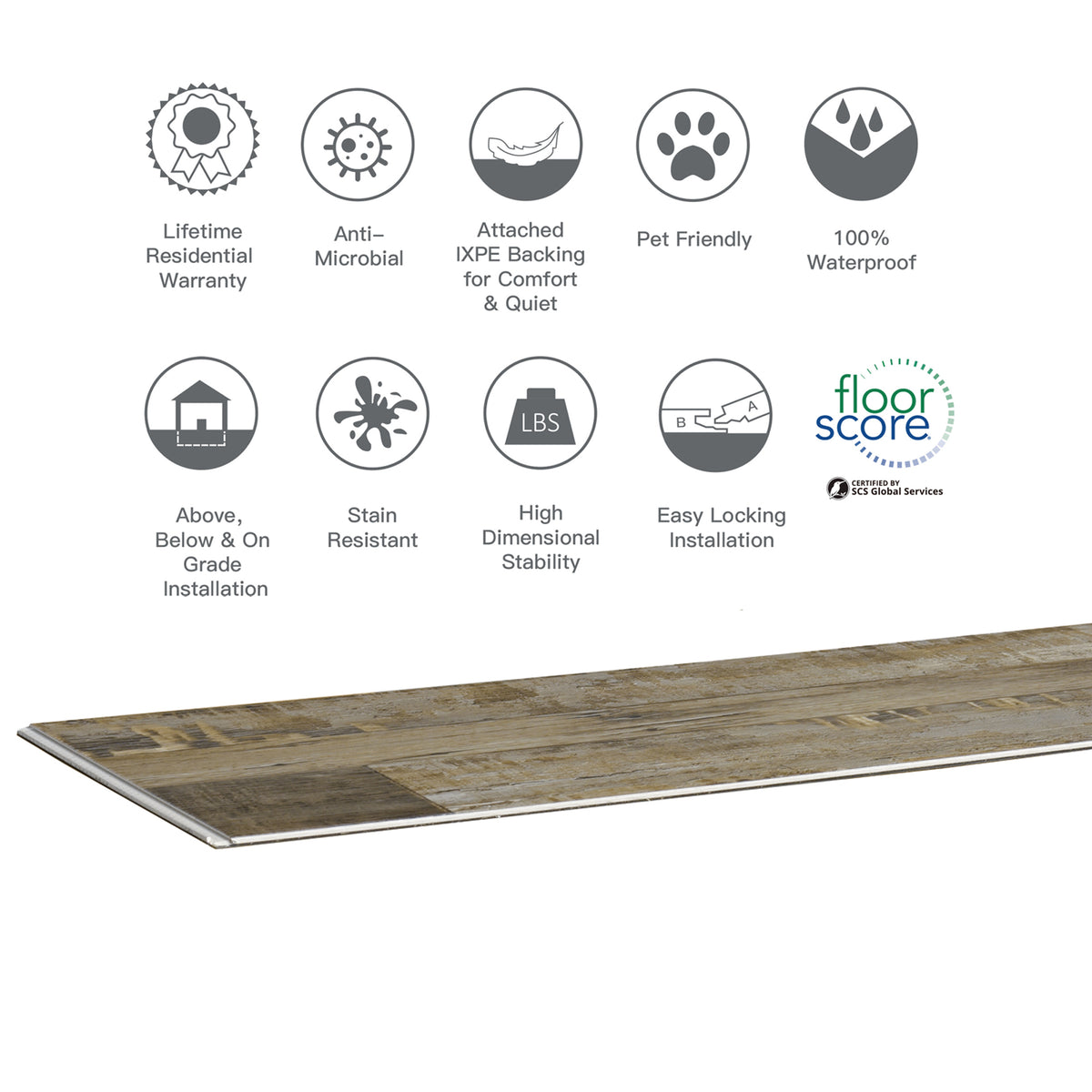 Rigid Core STND Waterproof Luxury Vinyl Plank Flooring