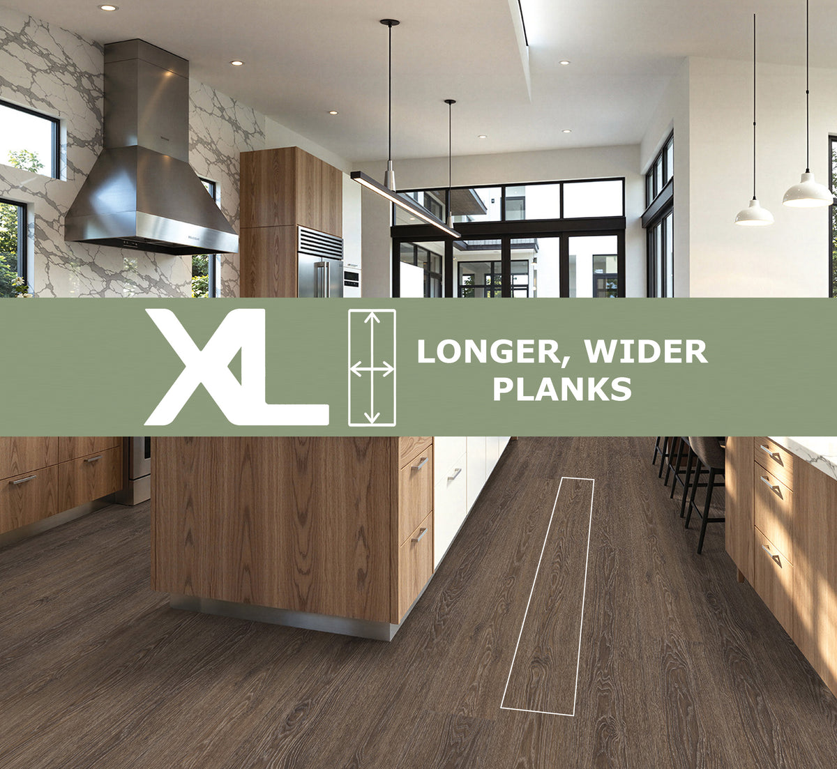 Chestnut - XL longer, wider planks in a bedroom