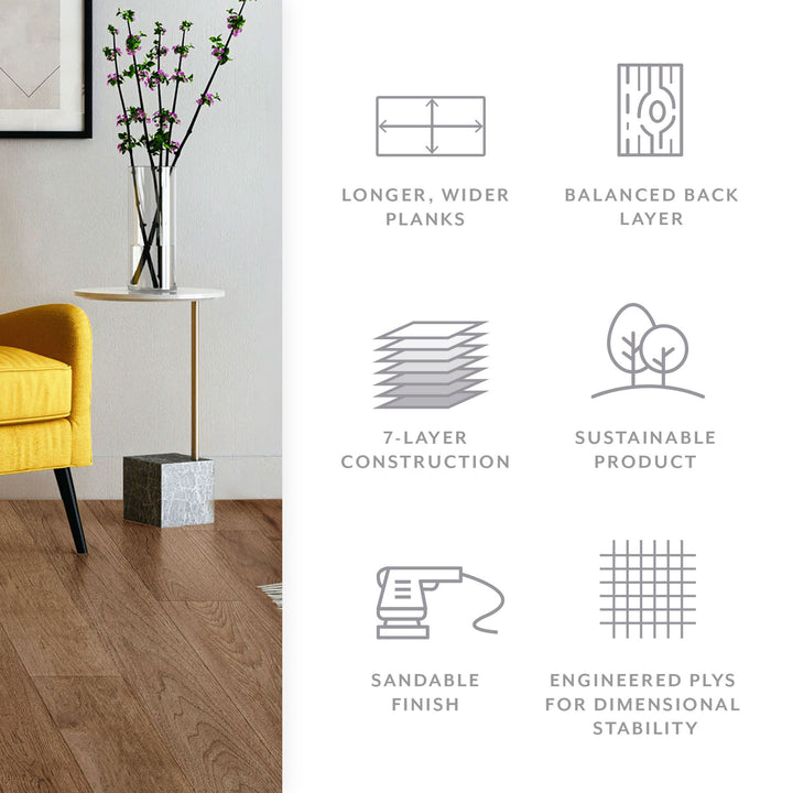 9/16in Engineered Hardwood Flooring — Plush Knot