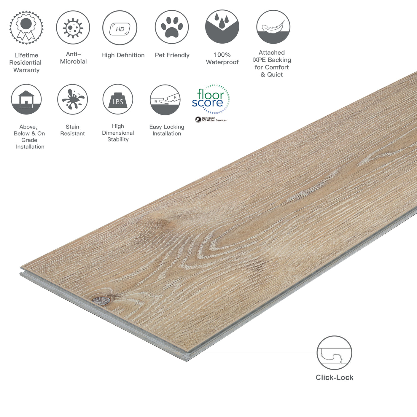 Rigid Core STND Waterproof Luxury Vinyl Plank Flooring