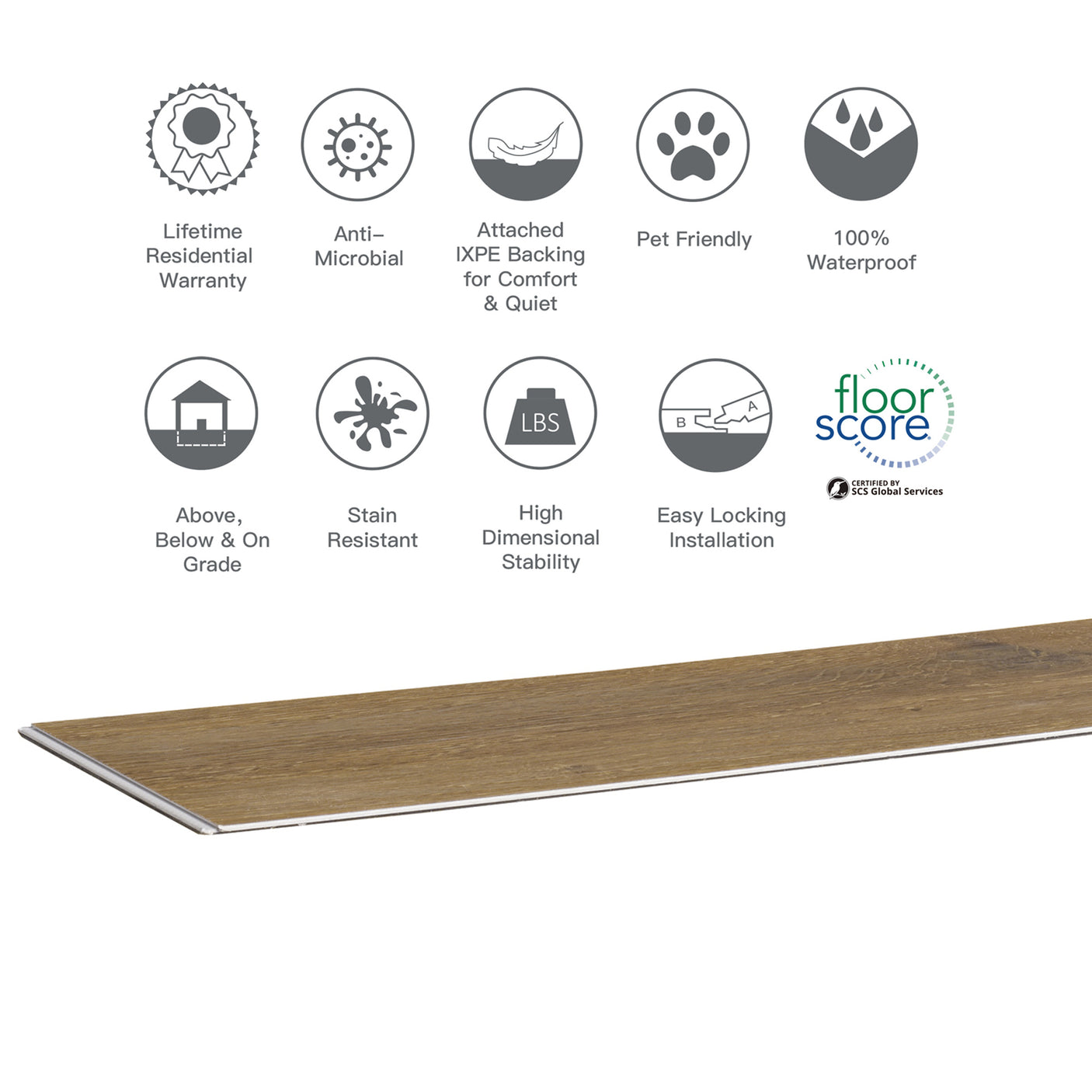 Rigid Core STND Waterproof Luxury Vinyl Plank Flooring