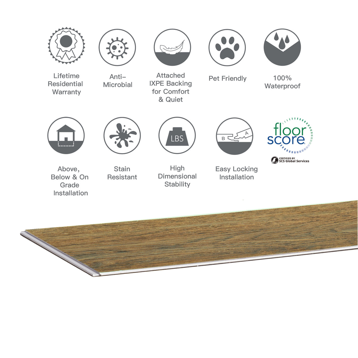 Rigid Core STND Waterproof Luxury Vinyl Plank Flooring