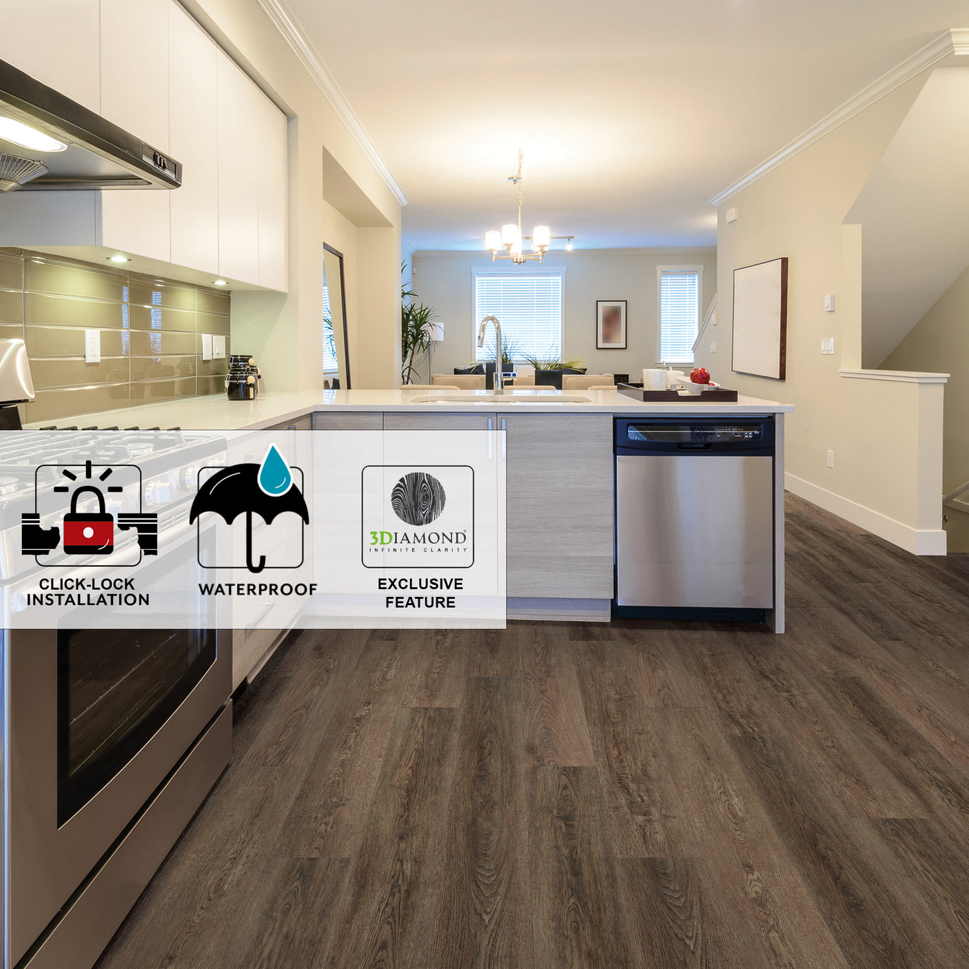 Rigid Core STND Waterproof Luxury Vinyl Plank Flooring