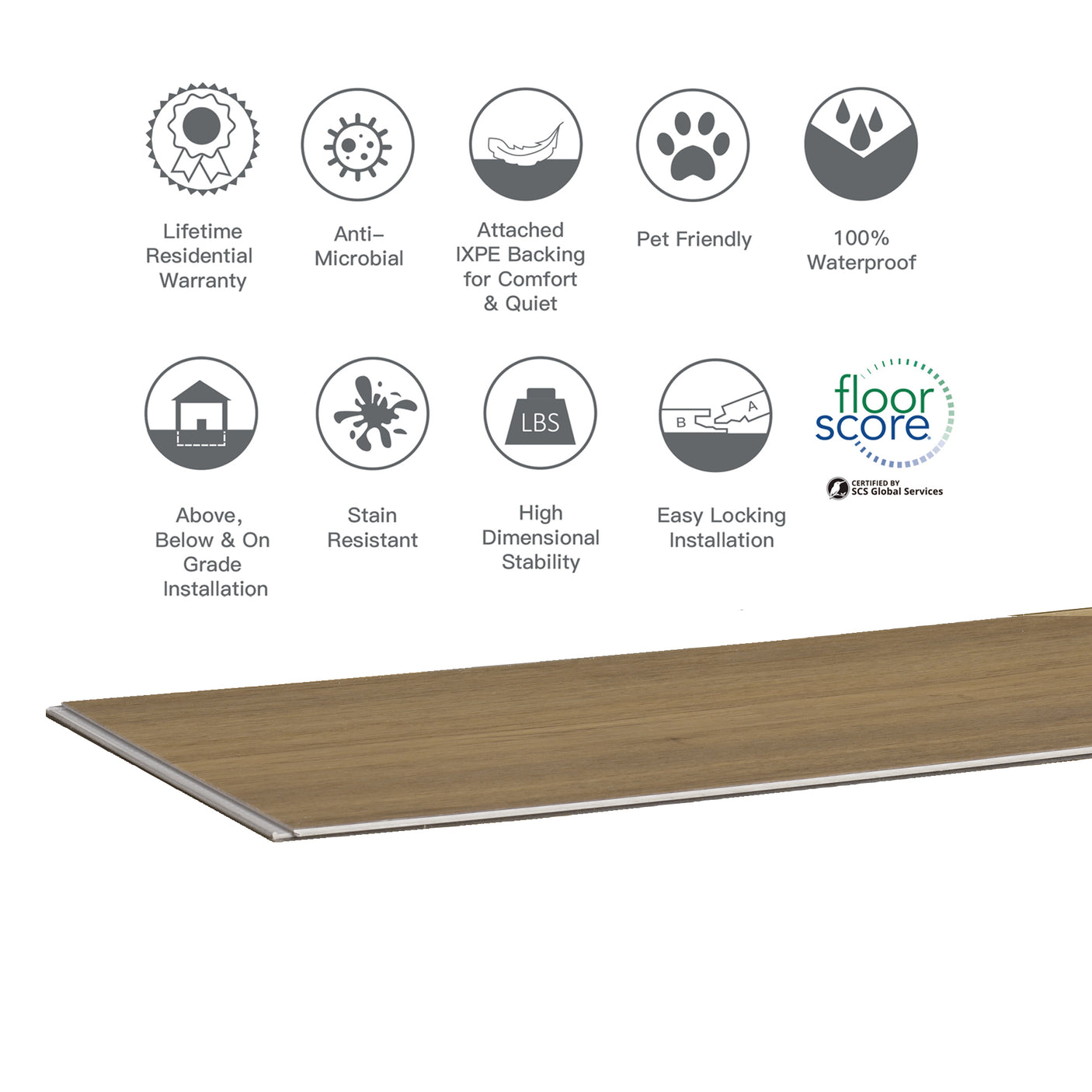 Rigid Core STND Waterproof Luxury Vinyl Plank Flooring