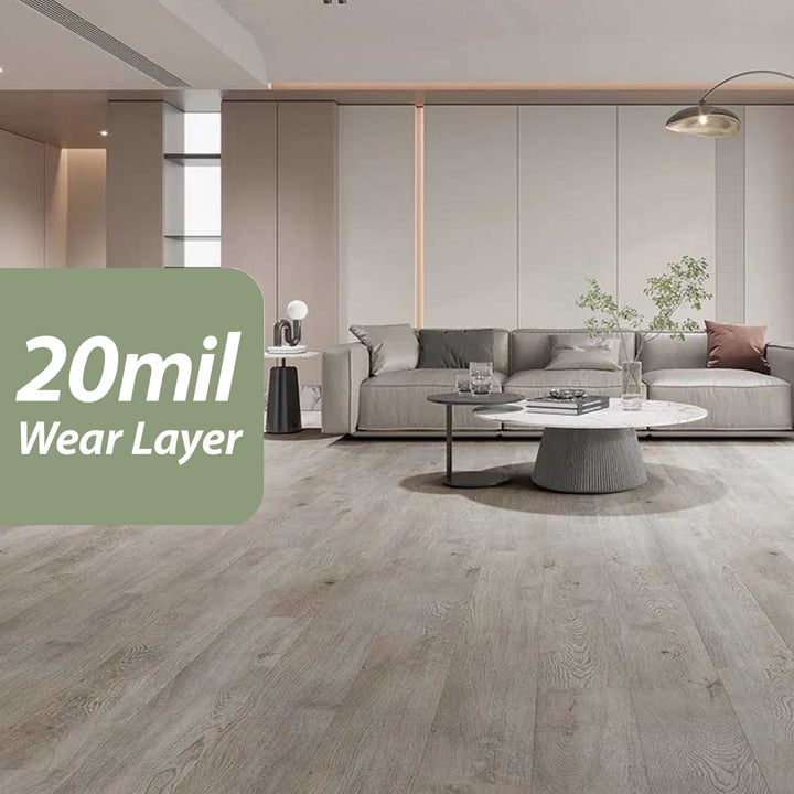Luxury WPC Waterproof Vinyl Plank Flooring — Chrome