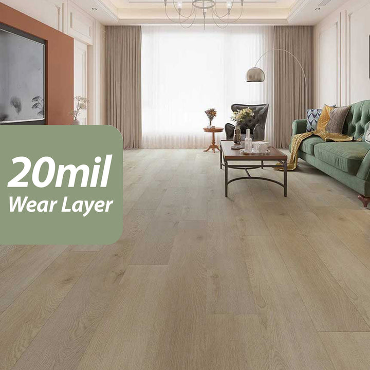 Luxury WPC Waterproof Vinyl Plank Flooring — Khaki