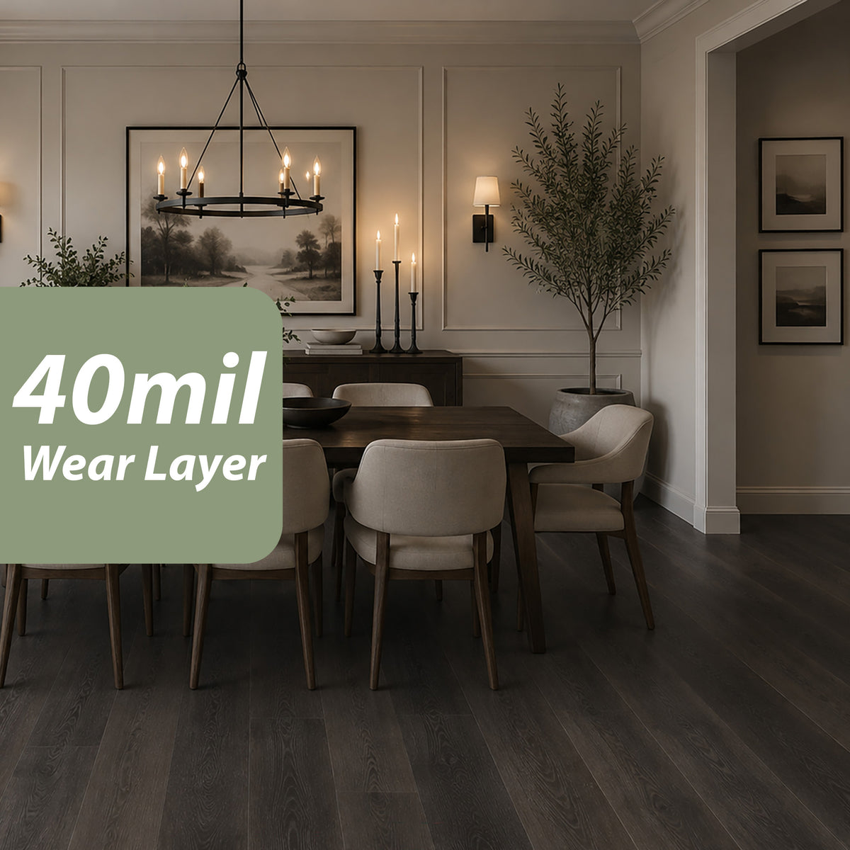 Anthracite - 40 mil wear layer detail