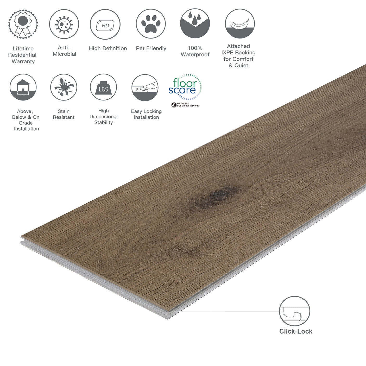 Rigid Core STND Waterproof Luxury Vinyl Plank Flooring