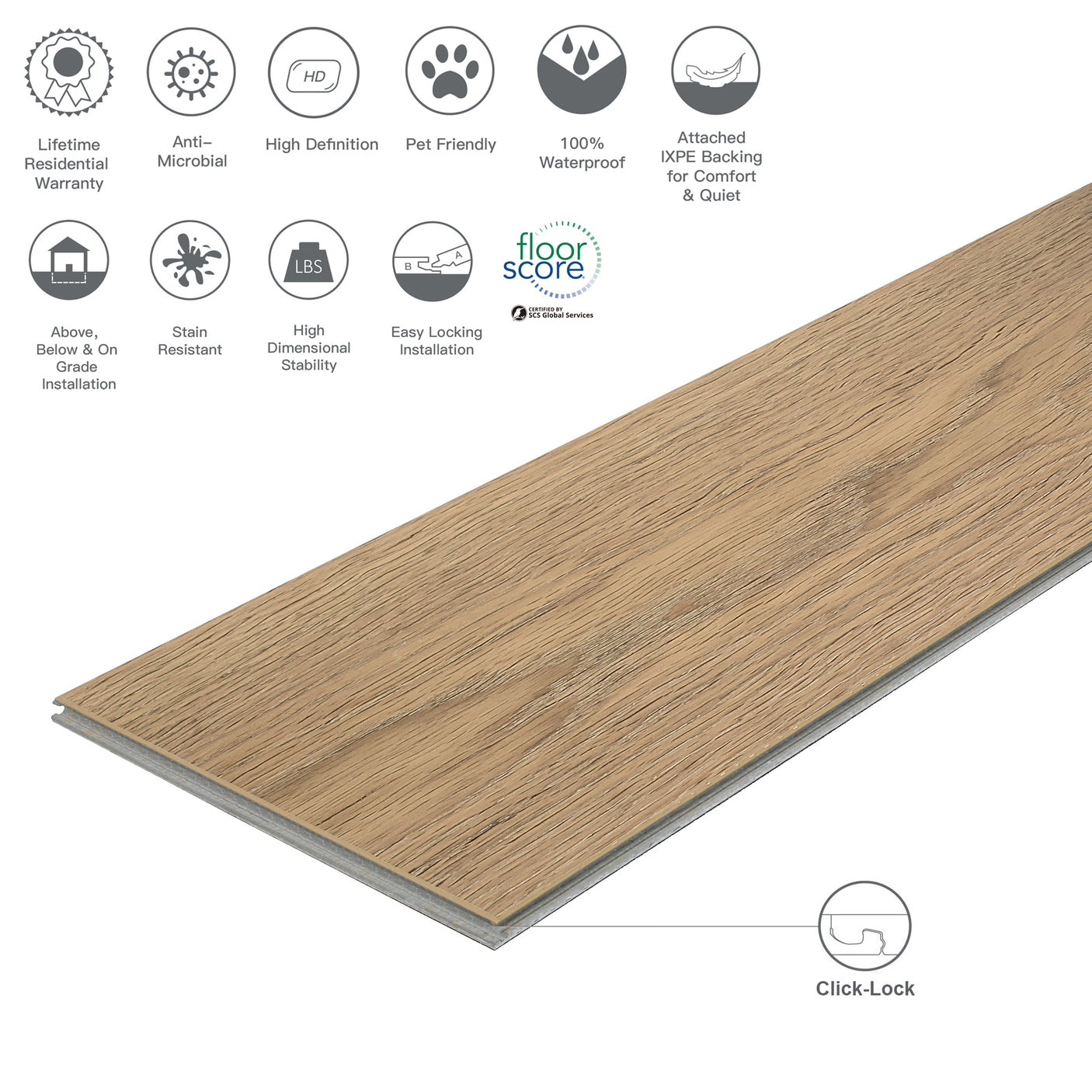 Rigid Core STND Waterproof Luxury Vinyl Plank Flooring